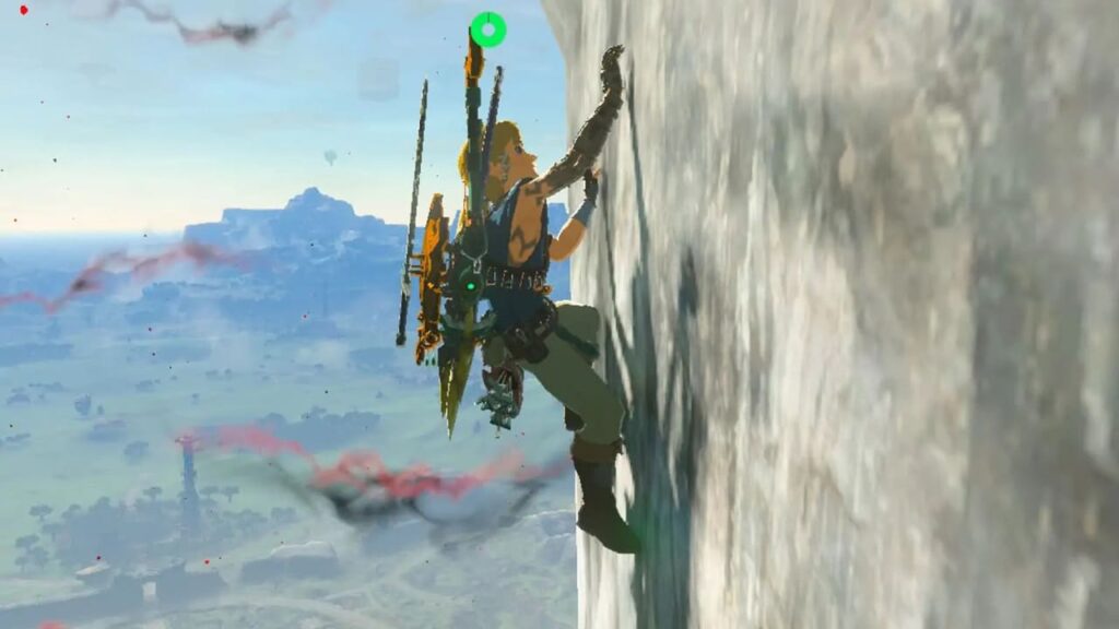 Come scalare pareti bagnate in Zelda
