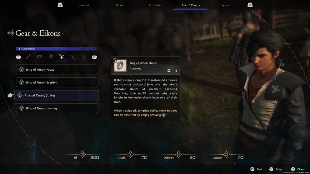 Accessori Rapidi in Final Fantasy 16