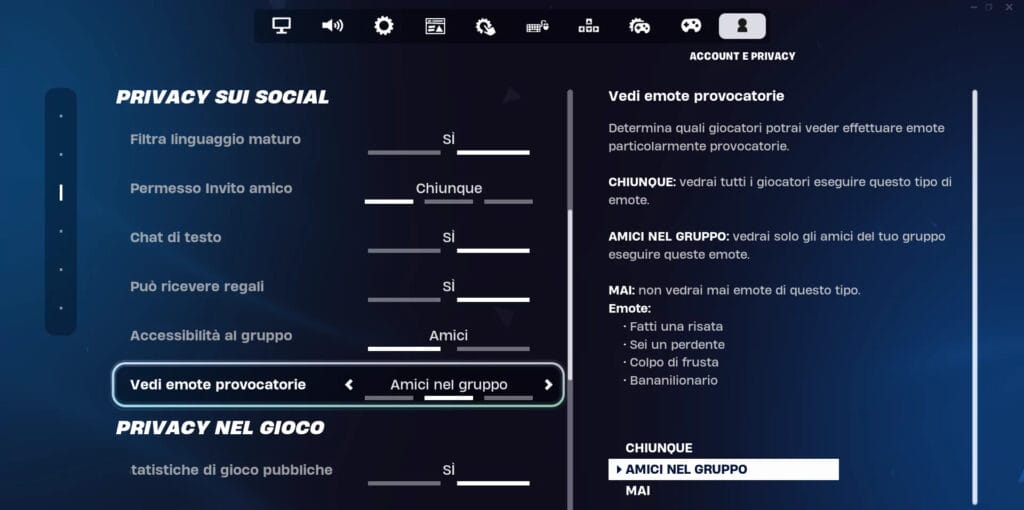 Fortnite introduce un opzione per nascondere le Emote
