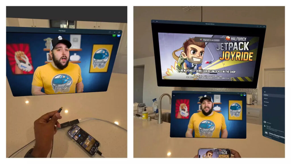 Dispositivi esterni HDMI nel Meta Quest
