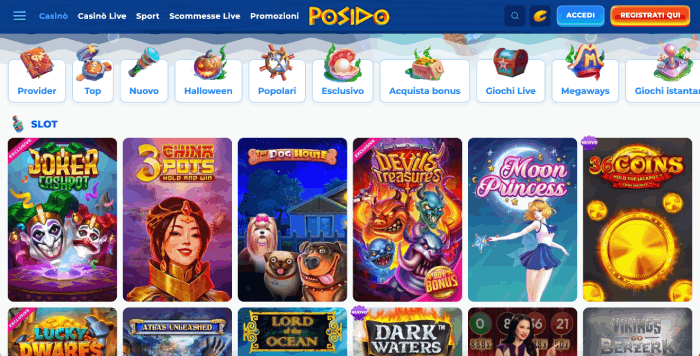 Giochi del casino online Italia