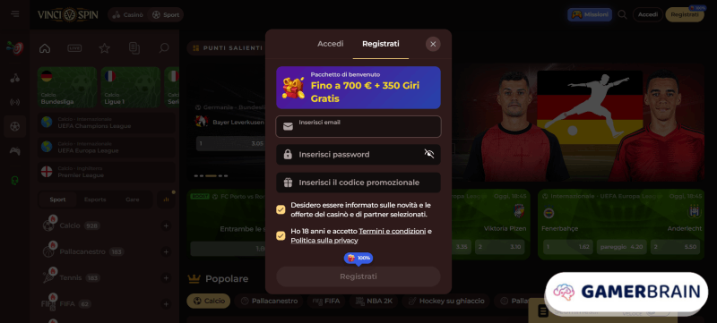 Registrarsi al miglior bookmaker senza AAMS