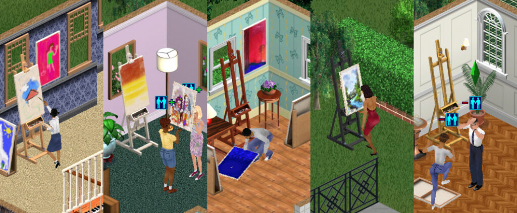 Fare soldi in The Sims dipingendo