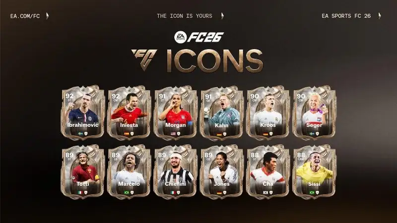 Svelate 12 ICONE per EA Sports FC 26