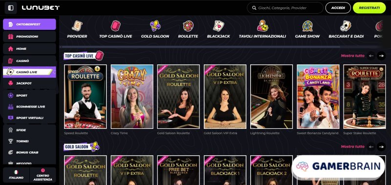Gioca dal vivo al casinò senza AAMS