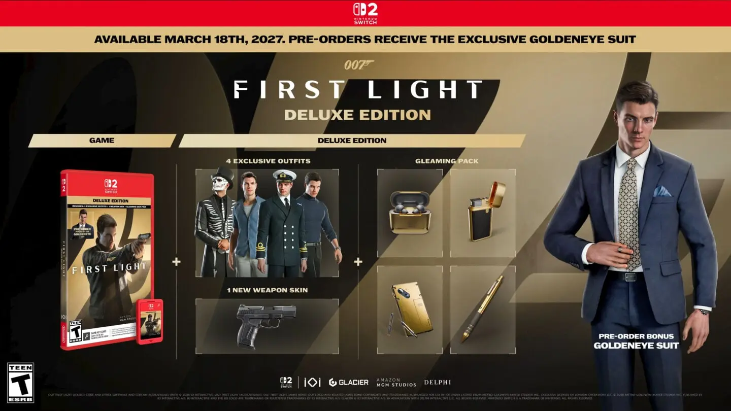 007 first light arriva su nintendo switch 2 il 18 marzo 2027 confermati data e preordini da Gamerbrain.net 007 first light arriva su nintendo switch 2 il 18 marzo 2027 confermati data e preordini