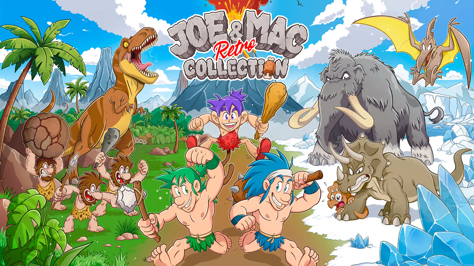 joe amp mac retro collection recensione il ritorno dei cavernicoli su nintendo switch 2 da Gamerbrain.net joe amp mac retro collection recensione il ritorno dei cavernicoli su nintendo switch 2
